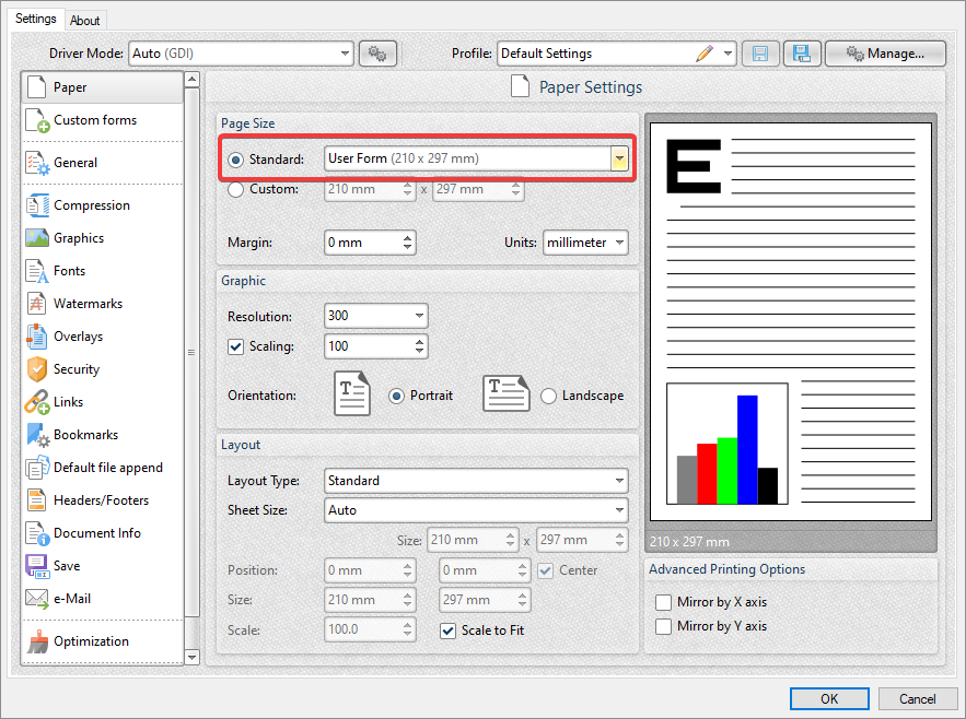PDFXChange Co Ltd Knowledge Base How do I create custom paper